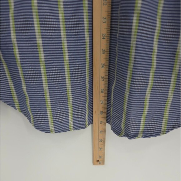 Robert Graham Button Up Shirt Long Sleeve Flip Cuff Silk Blend Large (flawed) - Picture 11 of 15